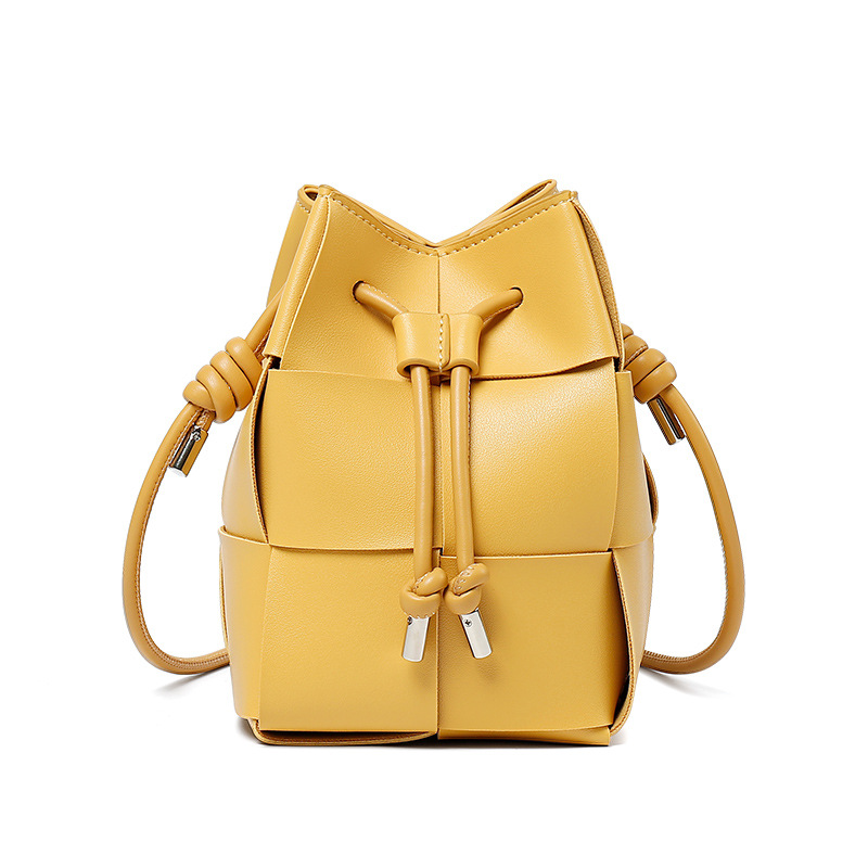 Giant woven bucket bag women crossbody bag