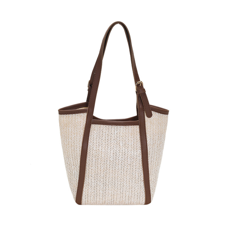 New simple woven shoulder Tote bag