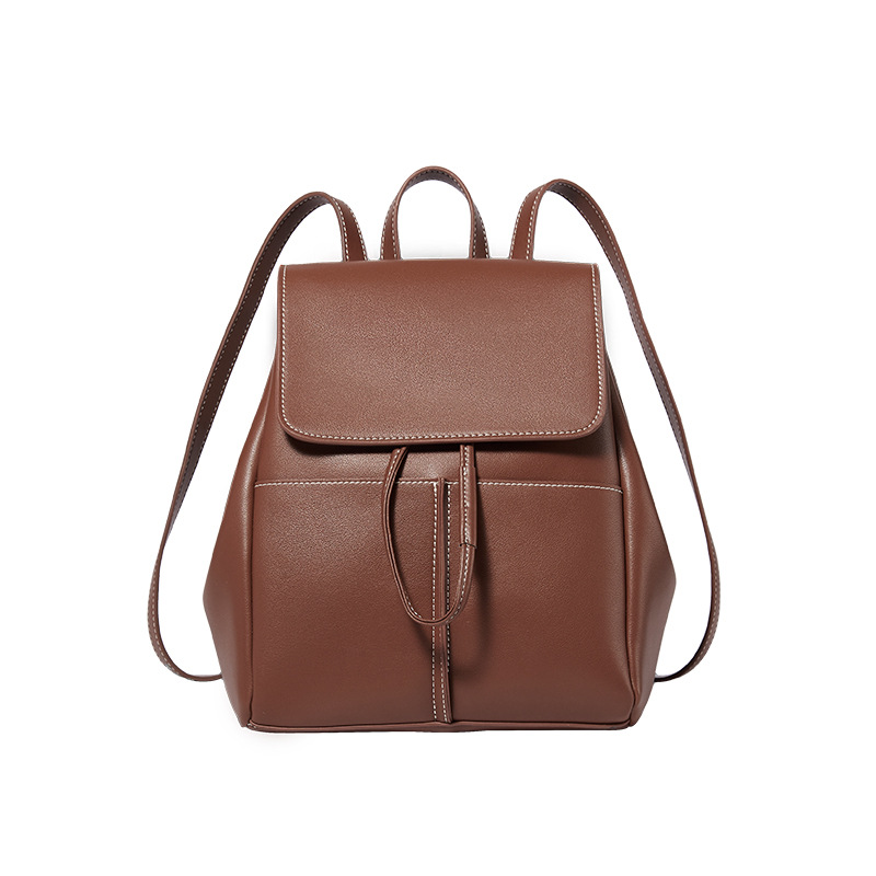 Classic ladies casual PU backpack