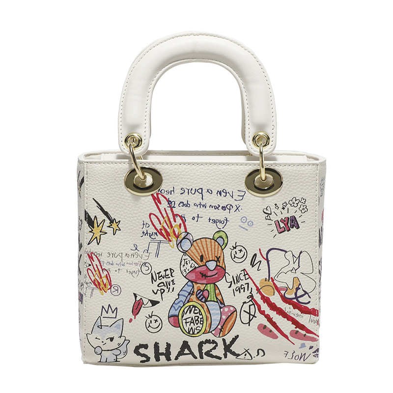 Luxury handbag ladies graffiti crossbody bag 