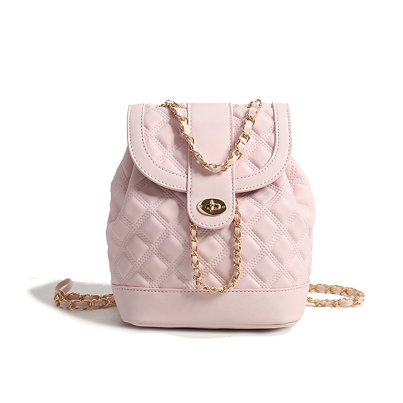 Ladies Fashion Quilted Backpack Girl Mini Bag