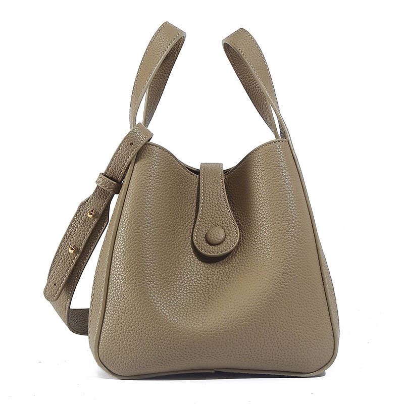 Ladies Handbag Bucket PU Bag Women Shoulder Bag