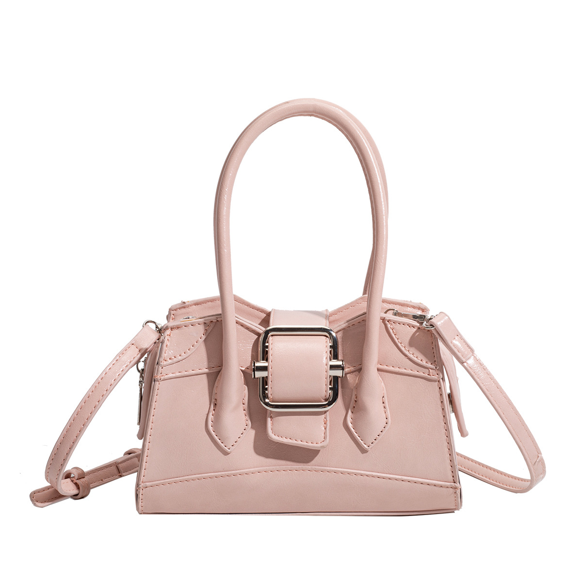 Customized Chic Buckle PU Ladies Handbag Crossbody Bag